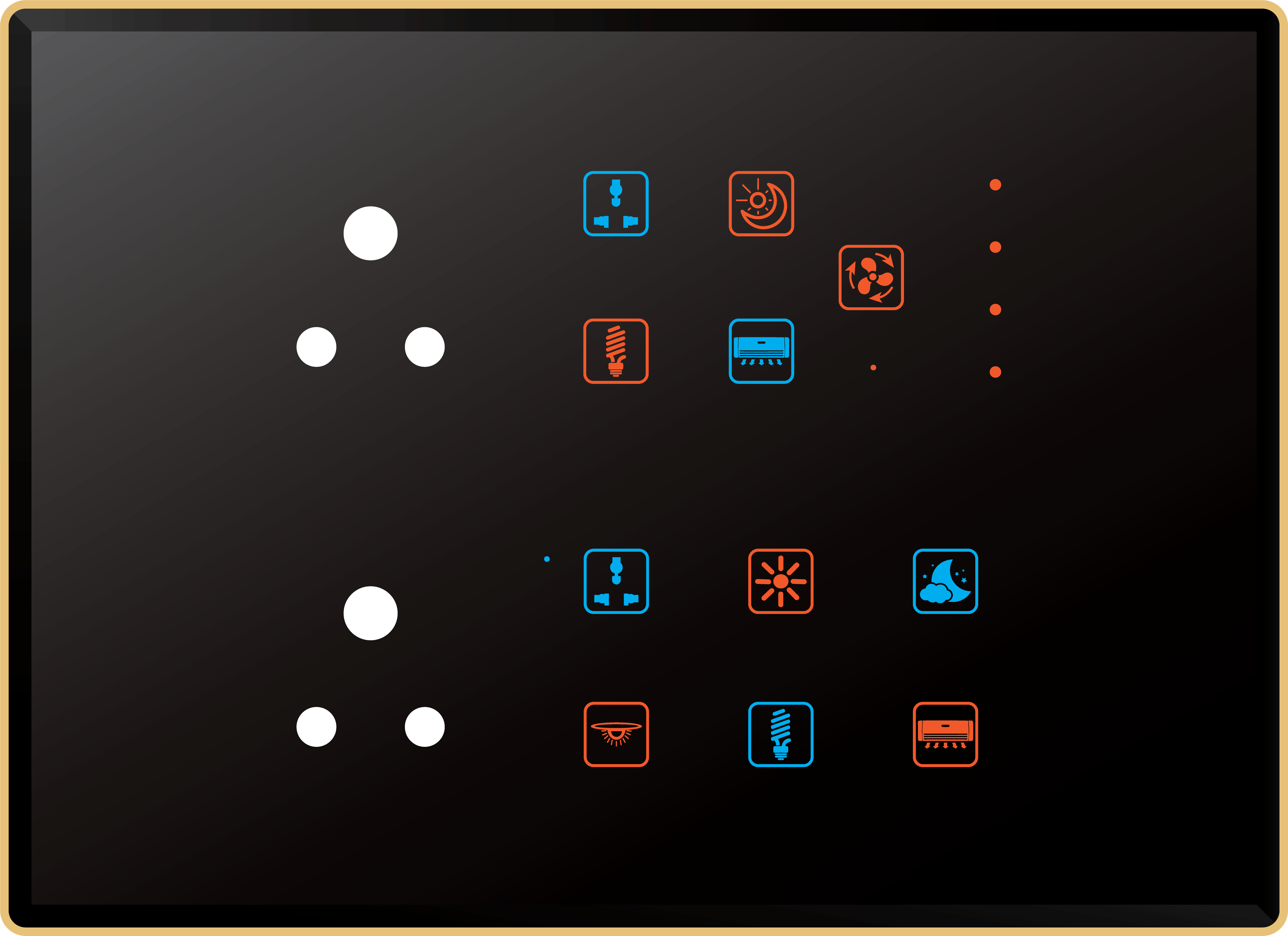 10 Switch 1 Fan 2 Socket (6A)