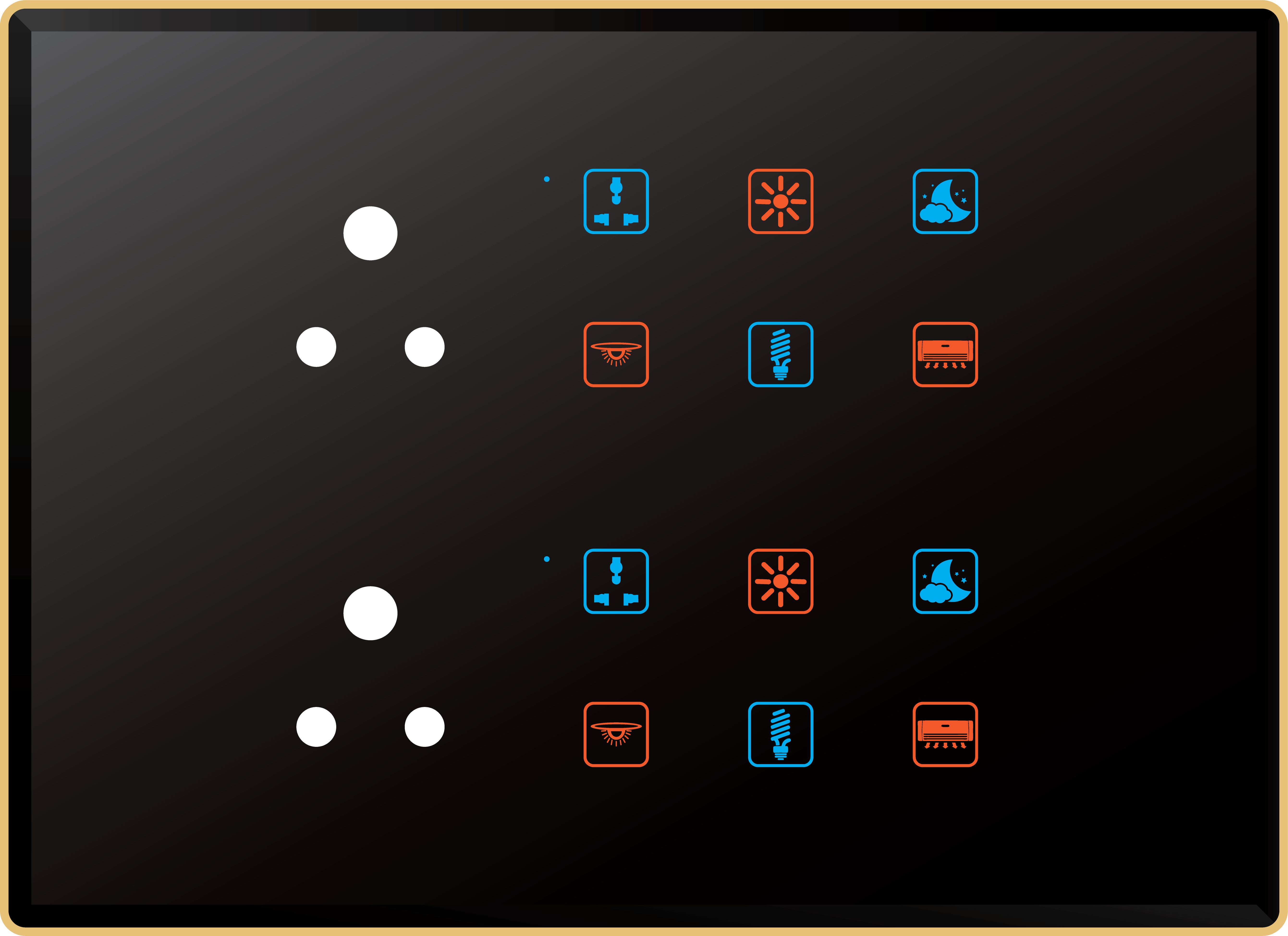 12 Switch 2 Socket (6A)