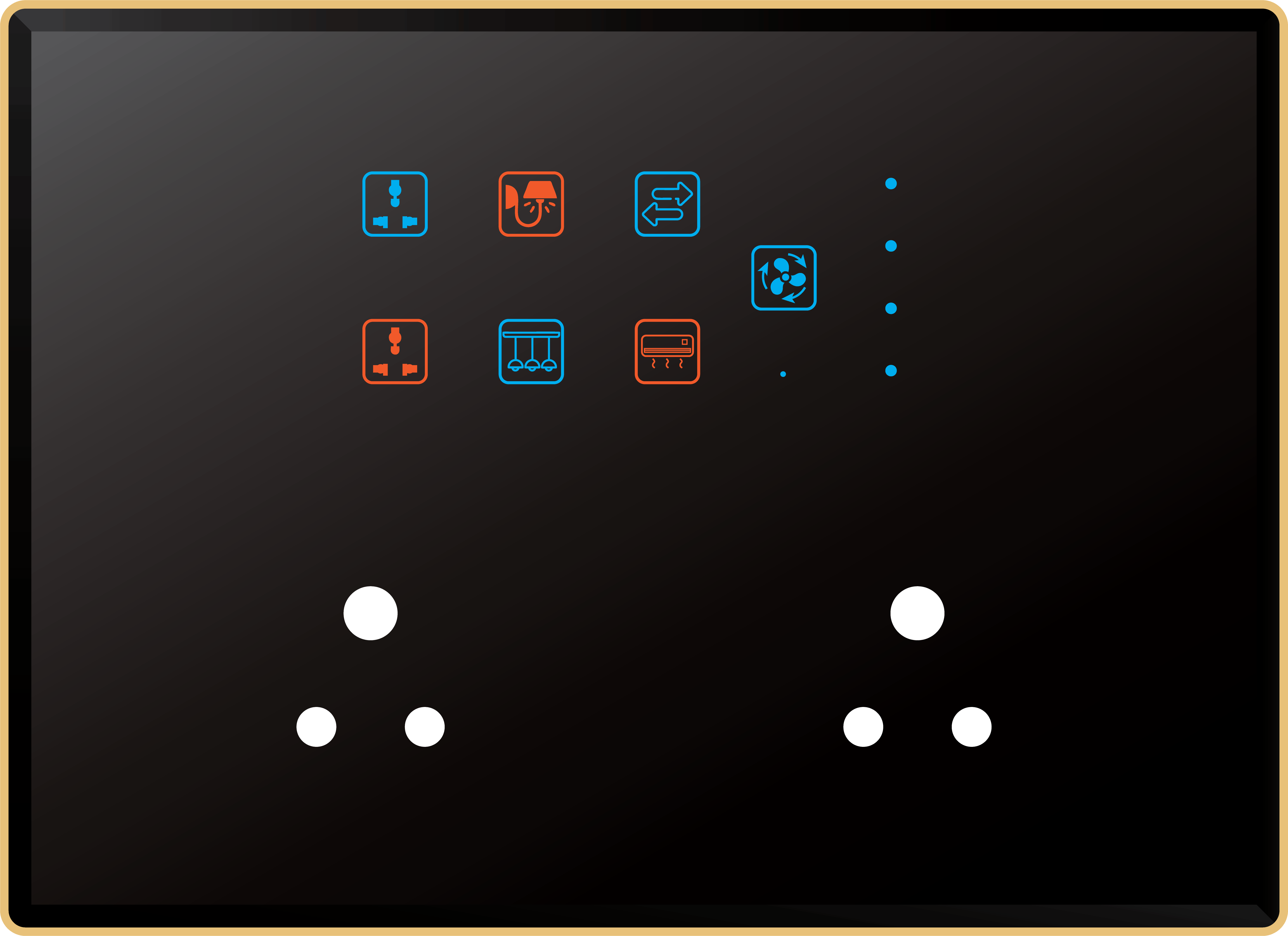 6 Switch 1 Fan 2 Socket (6A)