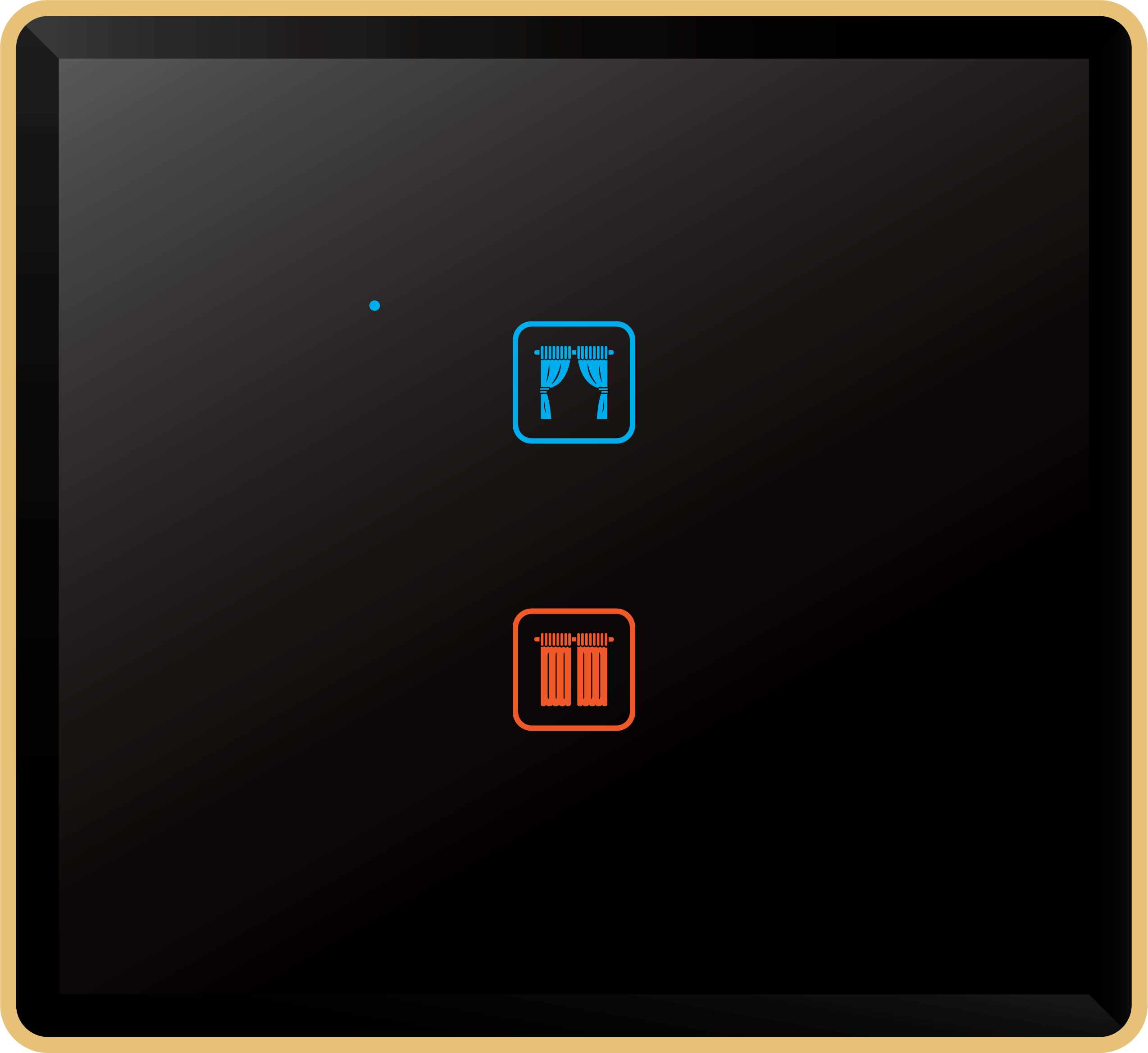 Curtain control panel, premium glass