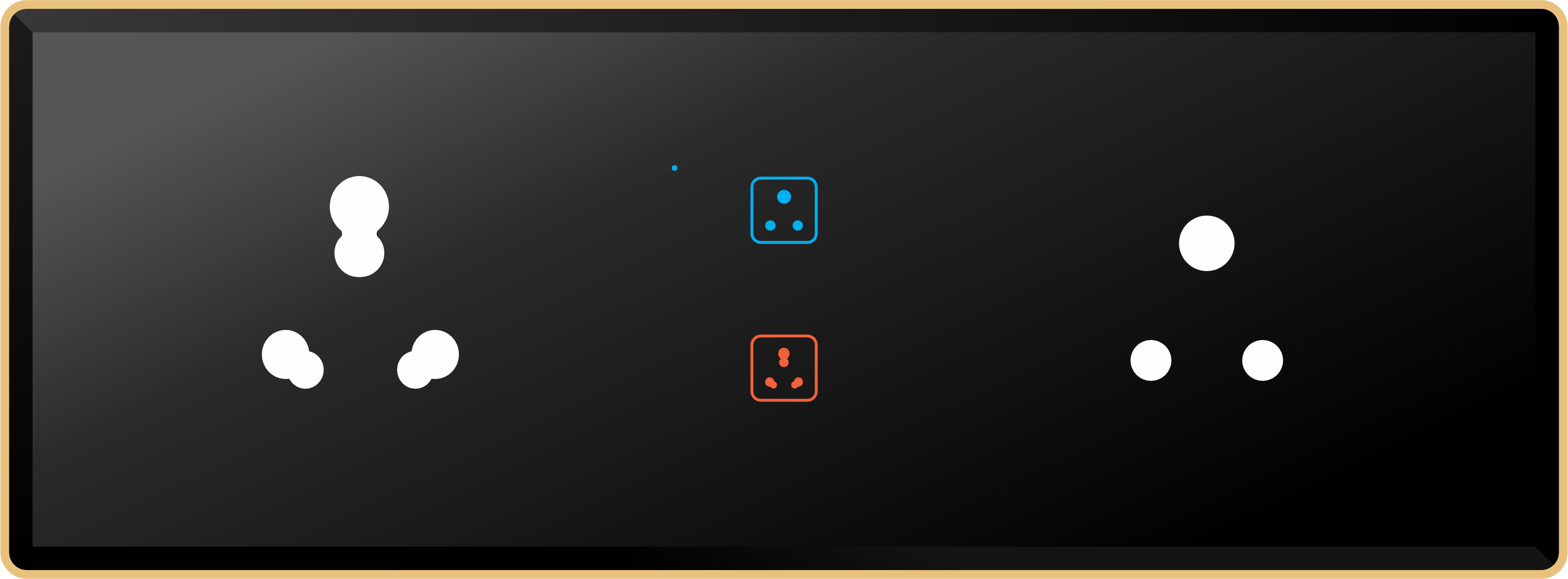 2 Switch (1-16A) 2 Socket (1-16A)