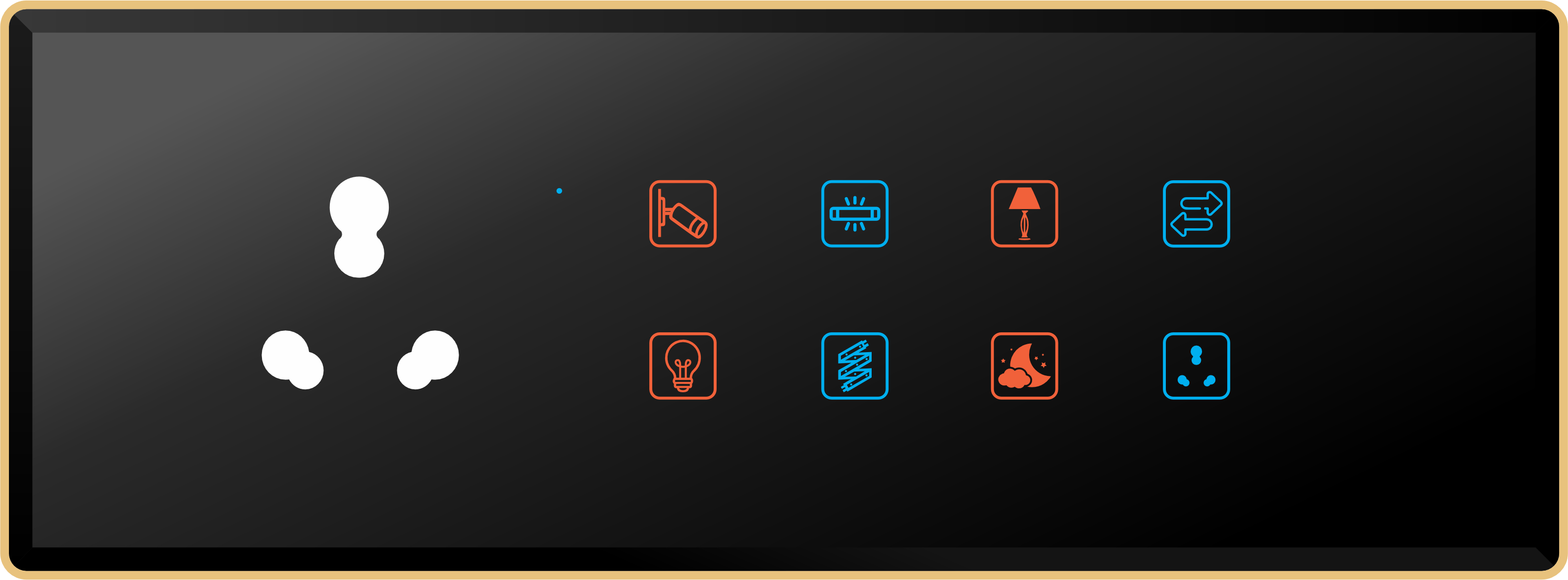8 Switch 1 Socket (16A)